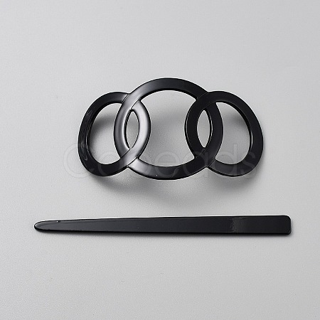 Cellulose Acetate(Resin) Hair Forks OHAR-WH0011-51A-1