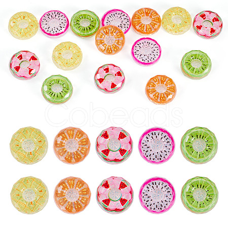 15Pcs Transparent Resin Cabochons CRES-TA0001-66-1