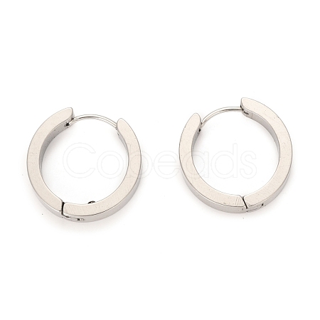 304 Stainless Steel Huggie Hoop Earrings EJEW-O087-09G-P-1