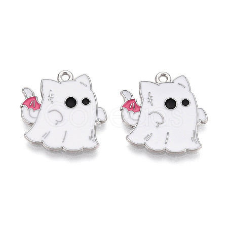Halloween Theme Alloy and Enamel Pendants ENAM-T021-31B-01P-1