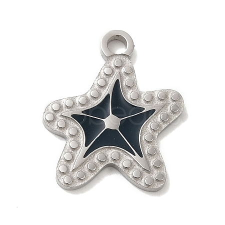 304 Stainless Steel Enamel Pendants STAS-Q301-03P-1