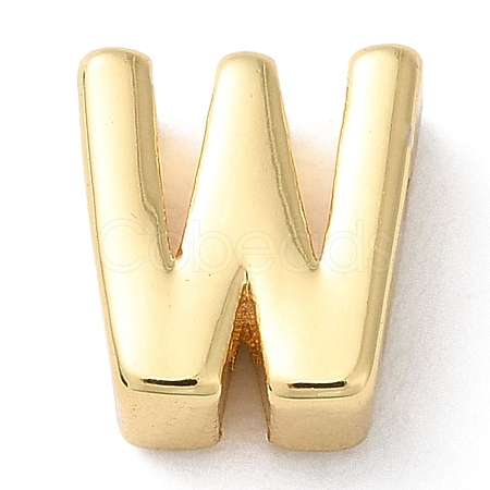 Rack Plating Brass Slide Charms KK-M254-15G-W-1