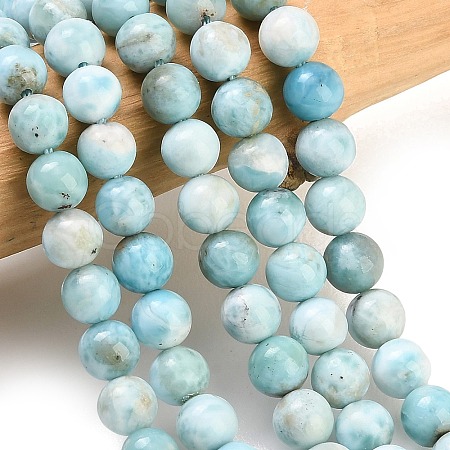 Natural Larimar Beads Strands GG-CBA007A-B01-6.5mm-1