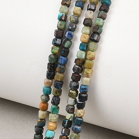 Natural Azurite Beads Strands G-G345-A03-2.5mm-1