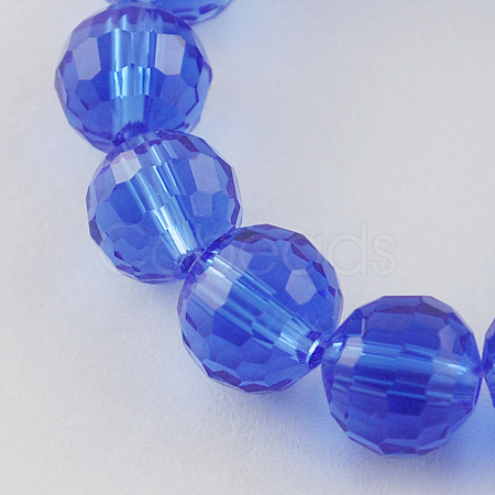 Transparent Glass Bead Strands GLAA-R095-10mm-24-1