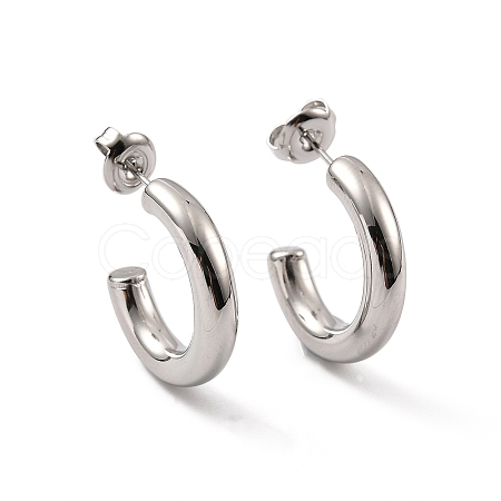 Non-Tarnish 304 Stainless Steel Stud Earrings for Women EJEW-G346-07C-P-1