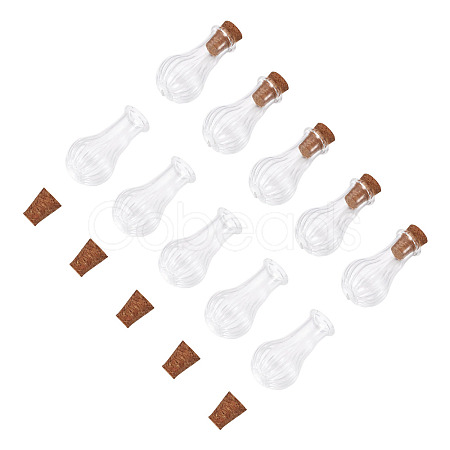 10Pcs Clear Glass Wishing Bottles AJEW-TA0002-85D-1