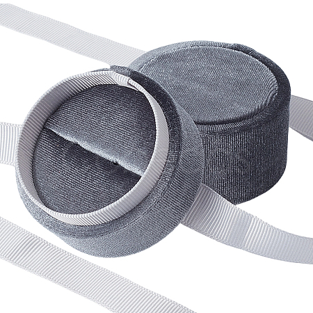 Round Velvet Finger Ring Package Boxes CON-SC0001-20-1