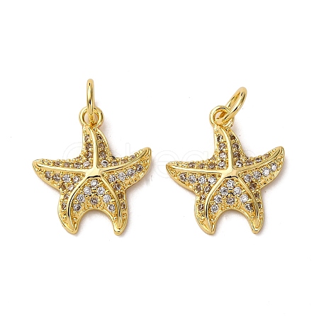 Brass Micro Pave Cubic Zirconia Pendants KK-A271-02G-G-1