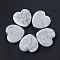 Natural Howlite Healing Stones, Heart Stones, Pocket Palm Stones for Reiki Balancing, 30x30mm