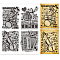 Rubber Clear Stamps, for Card Making Decoration DIY Scrapbooking, Musical Instruments, 22x18x0.8cm