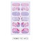 Full Wrap Gradient Nail Polish Stickers, Eiffel Tower Nail Strips for Women Girls Nail Art Decoration, Bowknot Pattern, 95x60mm