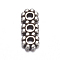 Tibetan Style 3-Hole Spacer Bars, Rectangle, Antique Silver, Lead Free & Cadmium Free, 10.5x4.3mm, Hole: 1.5mm