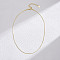 925 Sterling Silver Round Snake Chain Necklaces for Women, Real 14K Gold Plated, 14.17 inch(36cm)