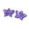 Baking Painted Alloy Pendants, Butterfly Charm, Medium Orchid, 16.5x20x2mm, Hole: 1.5mm