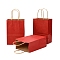 Kraft Paper Bags, Gift Bags, Shopping Bags, with Handles, Dark Red, 15x8x21cm