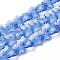 Transparent Glass Beads, Faceted, Butterfly, Cornflower Blue, 12x14.5x7.5mm, Hole: 1mm