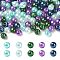 Glass Pearl Beads, Pearlized, Round, Mixed Color, 6mm, Hole: 1mm, about 500Pcs/bag