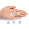 Anti-Tarnish 304 Stainless Steel Pendants STAS-I311-32H-P-5