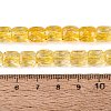 Transparent Crackle Glass Beads Strands GLAA-Q108-04A-11-4