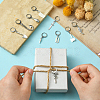 10Pcs 10 Style Killer's Weapon Theme Alloy Pendant Locking Stitch Markers HJEW-CJ00010-4