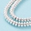 Electroplate Non-magnetic Synthetic Hematite Beads Strands G-L485-04B-S-4