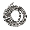 Electroplate Glass Beads Strands GLAA-Q105-03Q-2