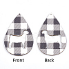 PU Leather Big Puppy Pendants FIND-T020-108B-1