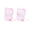 Baking Paint Transparent Glass Beads DGLA-N018-02I-2
