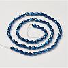 Electroplate Glass Beads Strands GC885Y-5-3