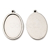 Non-Tarnish 201 Stainless Steel Pendant Cabochon Settings STAS-F296-05B-P-2
