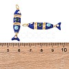 Brass Enamel Pendants KK-C143-44A-G02-3