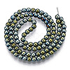 Non-magnetic Synthetic Hematite Beads Strands G-S096-4mm-1-3