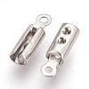 Tarnish Resistant 304 Stainless Steel Folding Crimp Ends X-STAS-P207-03P-D-2