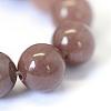 Natural Purple Aventurine Round Bead Strands G-E334-6mm-21-7