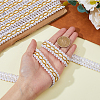 Centipede Braided Polyester Lace Trim OCOR-WH0092-02A-4