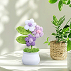 1Pc Hand Knitted Potted Plants Crochet Flower DJEW-SC0001-15A-6