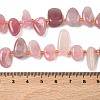 Natural Madagascar Rose Quartz Beads Strands G-P604-A05-01-3