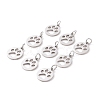Non-Tarnish 304 Stainless Steel Pendants STAS-Q201-T455S-3