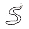 Black & White Couple Choker Necklaces Set NJEW-JN04224-3