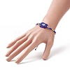 3Pcs 3 Color Evil Eye Lampwork & Glass Seed Braided Bead Bracelets Set for Women BJEW-JB09250-3