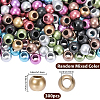 300Pcs Matte Rondelle Spray Painted Acrylic European Beads OACR-PA0001-74-2