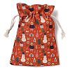 Christmas Theme Cloth Printed Storage Bags ABAG-F010-02C-01-2