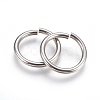 Tarnish Resistant 304 Stainless Steel Saw Cut Open Jump Rings STAS-P212-25P-19-1