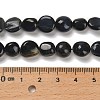 Dyed Natural Blue Tiger Eye Beads Strands G-P497-01E-74-5