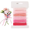 30 Yards 6 Colors Polyester Ribbon OCOR-TAC0028-06A-1