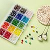15 Colors Electroplate Glass Beads EGLA-X0006-02B-8mm-6