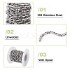 304 Stainless Steel Box Chain YS-TAC0001-10P-5