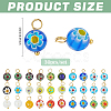 30Pcs Millefiori Glass Charms PALLOY-PH01855-2