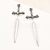 316 Surgical Stainless Stud Earrings EJEW-C160-18-1